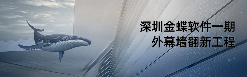 深圳金蝶軟件一期外幕墻翻新 深圳金蝶軟件一期外幕墻翻新