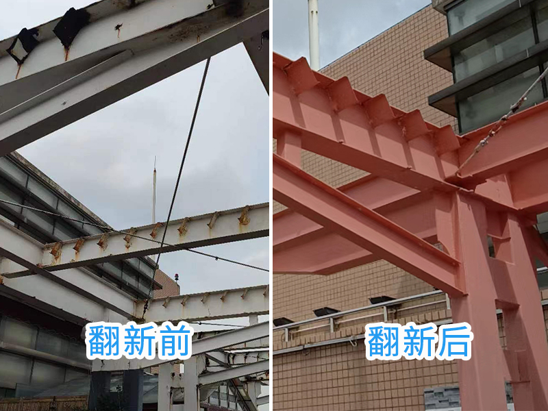 英特寶涂料-上海東南華庭欄桿翻新